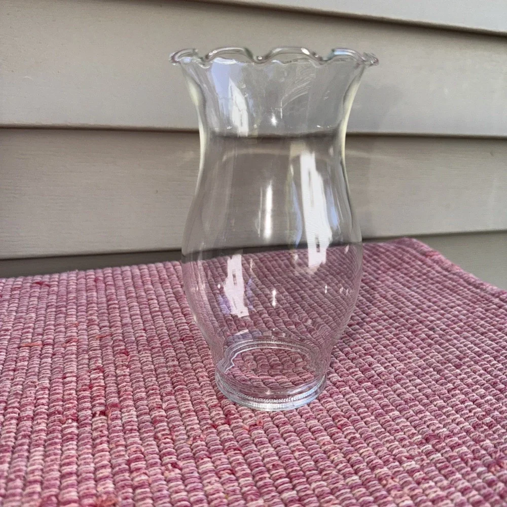 Vintage Ruffled Top Clear‎ Glass 6